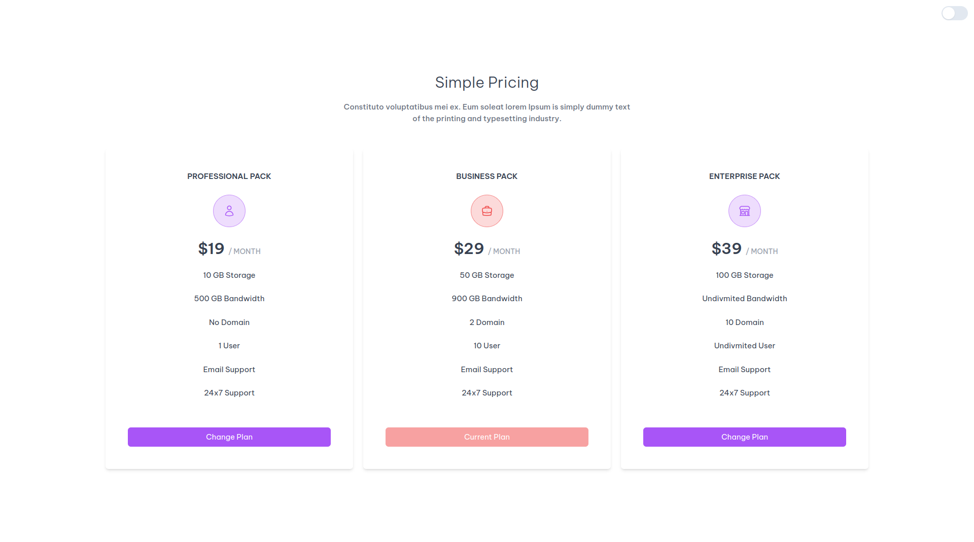 Techprice - Pricing Section Tailwind CSS 3 React Template
